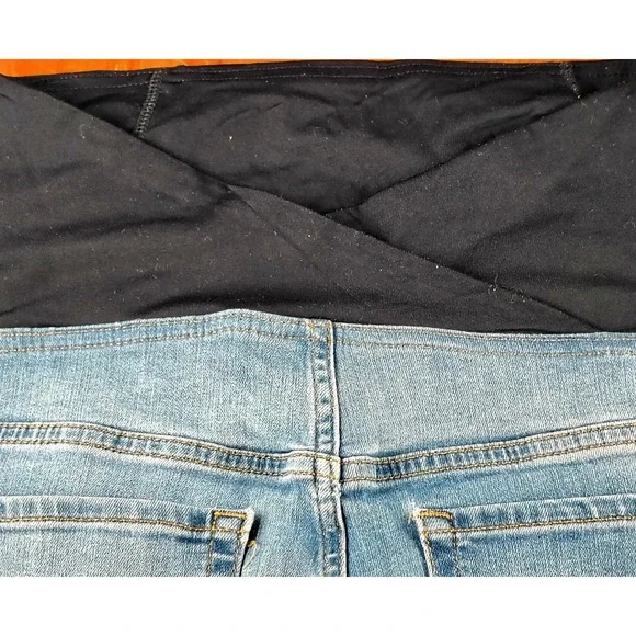 Isabel Maternity by Ingrid & Isabel Blue Medium Wash Jeggings Size 10/30R - Picture 4 of 6